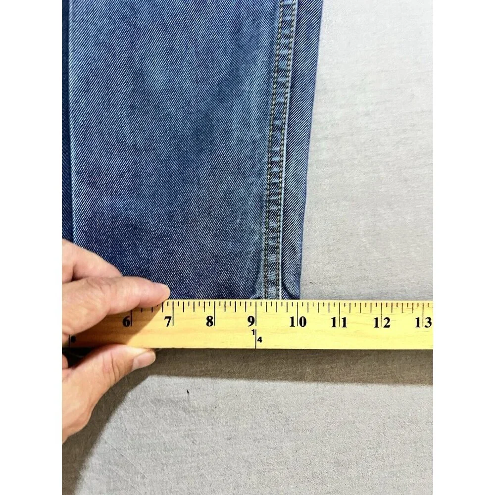 Vintage Tommy Hilfiger Jeans 38x30 Blue Denim‎ Pocketed Wide Leg Baggy Y2K